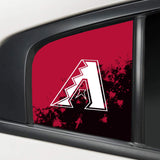 Arizona Diamondbacks MLB Rear Side Quarter Window Vinyl Decal Stickers Fits Dodge Charger