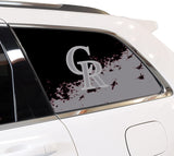Colorado Rockies MLB Rear Side Quarter Window Vinyl Decal Stickers Fits Jeep Grand