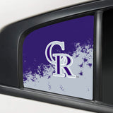 Colorado Rockies MLB Rear Side Quarter Window Vinyl Decal Stickers Fits Dodge Charger