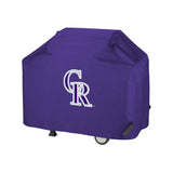 Colorado Rockies MLB BBQ Barbeque Outdoor Black Waterproof Cover