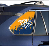 Nashville Predators NHL Rear Side Quarter Window Vinyl Decal Stickers Fits Toyota Rav4