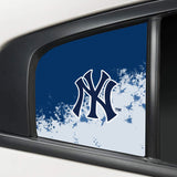 New York Yankees MLB Rear Side Quarter Window Vinyl Decal Stickers Fits Dodge Charger