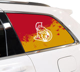 Ottawa Senators NHL Rear Side Quarter Window Vinyl Decal Stickers Fits Jeep Grand