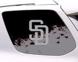 San Diego Padres MLB Rear Side Quarter Window Vinyl Decal Stickers Fits Toyota 4Runner
