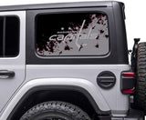 Washington Capitals NHL Rear Side Quarter Window Vinyl Decal Stickers Fits Jeep Wrangler