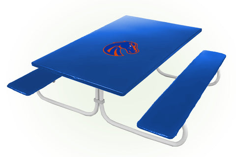 Boise State Broncos NCAAB Picnic Table Bench Chair Set Outdoor Cover