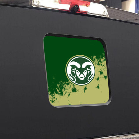 Colorado State Rams NCAA Rear Back Middle Window Vinyl Decal Stickers Fits Dodge Ram GMC Chevy Tacoma Ford