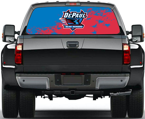 DePaul Blue Demons NCAA Truck SUV Decals Paste Film Stickers Rear Window