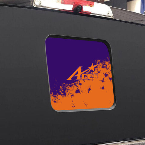 Evansville Aces NCAA Rear Back Middle Window Vinyl Decal Stickers Fits Dodge Ram GMC Chevy Tacoma Ford