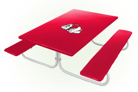 Gardner-Webb Runnin' Bulldogs NCAAB Picnic Table Bench Chair Set Outdoor Cover