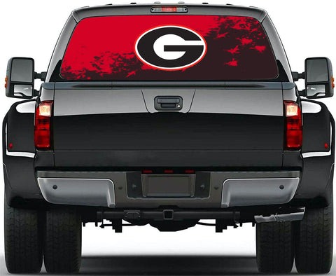 Georgia Bulldogs NCAA Truck SUV Decals Paste Film Stickers Rear Window