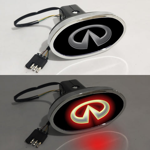 Infiniti Car Logo Hitch Cover LED Brake Light for Trailer