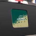 Jacksonville Dolphins NCAA Rear Back Middle Window Vinyl Decal Stickers Fits Dodge Ram GMC Chevy Tacoma Ford