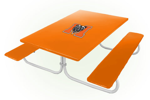 Mercer Bears NCAAB Picnic Table Bench Chair Set Outdoor Cover