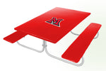 Miami (OH) RedHawks NCAAB Picnic Table Bench Chair Set Outdoor Cover