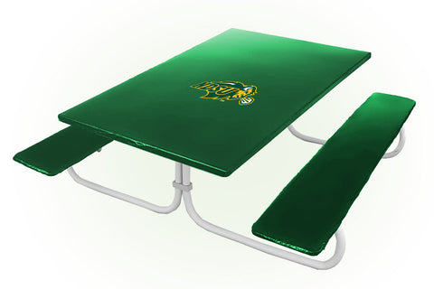 North Dakota State Bison NCAAB Picnic Table Bench Chair Set Outdoor Cover