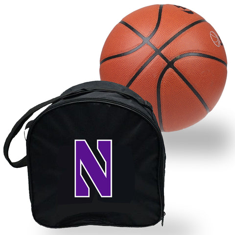 Northwestern Wildcats NCAAB Basket Ball Basketball Carry Bag Backpack