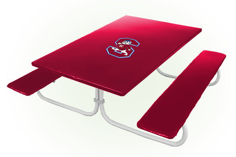 South Carolina State Bulldogs NCAAB Picnic Table Bench Chair Set Outdoor Cover