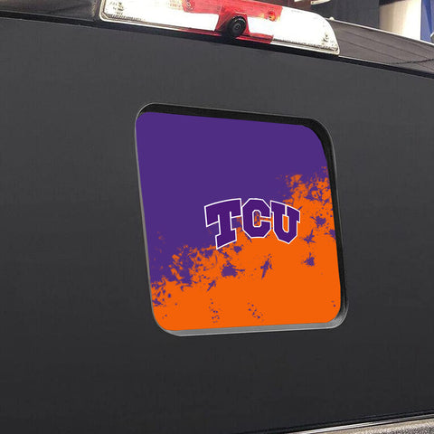 TCU Horned Frogs NCAA Rear Back Middle Window Vinyl Decal Stickers Fits Dodge Ram GMC Chevy Tacoma Ford