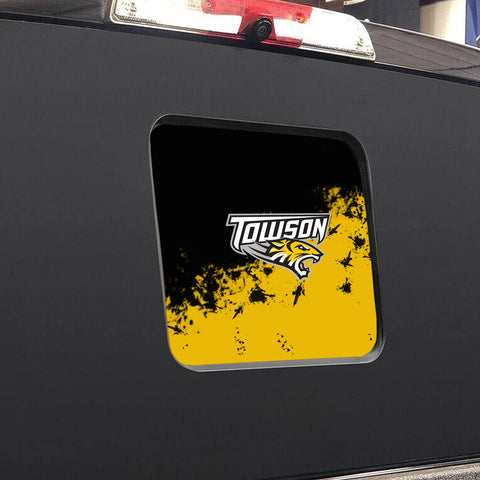 Towson Tigers NCAA Rear Back Middle Window Vinyl Decal Stickers Fits Dodge Ram GMC Chevy Tacoma Ford