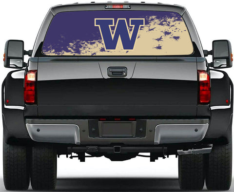 Washington Huskies NCAA Truck SUV Decals Paste Film Stickers Rear Window