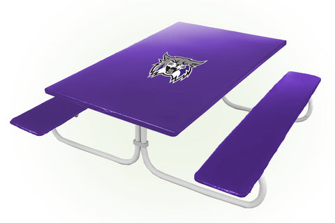 Weber State Wildcats NCAAB Picnic Table Bench Chair Set Outdoor Cover