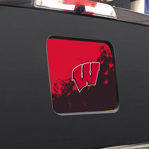 Wisconsin Badgers NCAA Rear Back Middle Window Vinyl Decal Stickers Fits Dodge Ram GMC Chevy Tacoma Ford