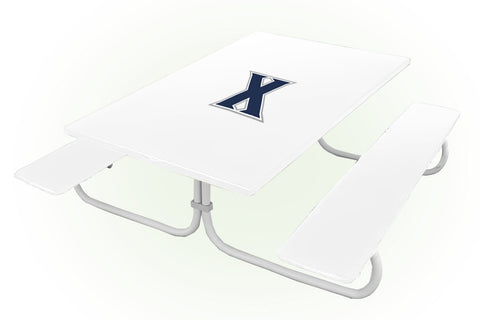 Xavier Musketeers NCAAB Picnic Table Bench Chair Set Outdoor Cover