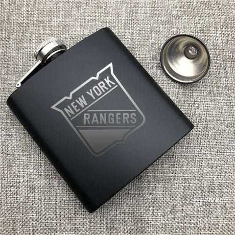 New York Rangers NHL Wine Liquor Matte Pot Hip Flask