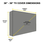 Michigan Wolverines NCAA Outdoor TV Cover Heavy Duty