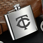 Minnesota Twins MLB Wine Liquor Matte Pot Hip Flask