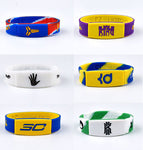 NBA Silicone Rubber Wristband Bracelet Elasticity