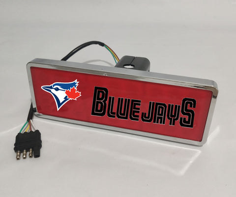 Toronto Blue Jays MLB Rectangular Hitch Cover LED Brake Light for Trailer