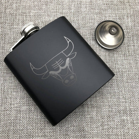 Chicago Bulls NBA Wine Liquor Matte Pot Hip Flask