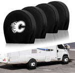 Calgary Flames NHL Tire Covers Set of 4 or 2 for RV Wheel Trailer Camper Motorhome