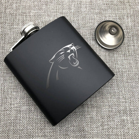 Carolina Panthers NFL Wine Liquor Matte Pot Hip Flask