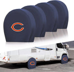 Chicago Bears NFL Tire Covers Set of 4 or 2 for RV Wheel Trailer Camper Motorhome