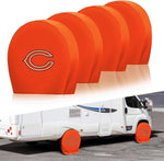 Chicago Bears NFL Tire Covers Set of 4 or 2 for RV Wheel Trailer Camper Motorhome
