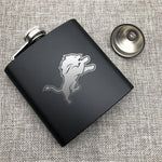 Detroit Lions NFL Wine Liquor Matte Pot Hip Flask