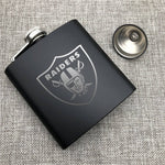 Las Vegas Raiders NFL Wine Liquor Matte Pot Hip Flask