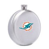 Miami Dolphins NFL Wine Liquor Matte Pot Hip Flask