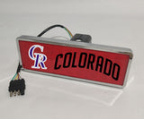Colorado Rockies MLB Rectangular Hitch Cover LED Brake Light for Trailer