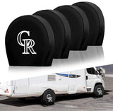 Colorado Rockies MLB Tire Covers Set of 4 or 2 for RV Wheel Trailer Camper Motorhome