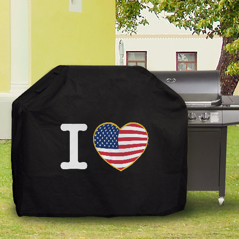BBQ Cover Barbeque Protector I Love USA
