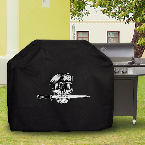 BBQ Cover Barbeque Protector Skull Knife