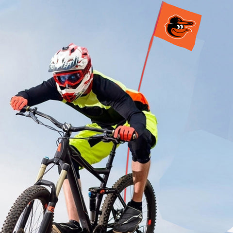 Baltimore Orioles MLB Bicycle Bike Rear Wheel Flag