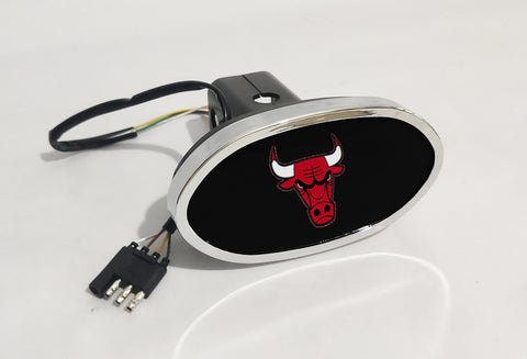 Chicago Bulls NBA Hitch Cover LED Brake Light for Trailer