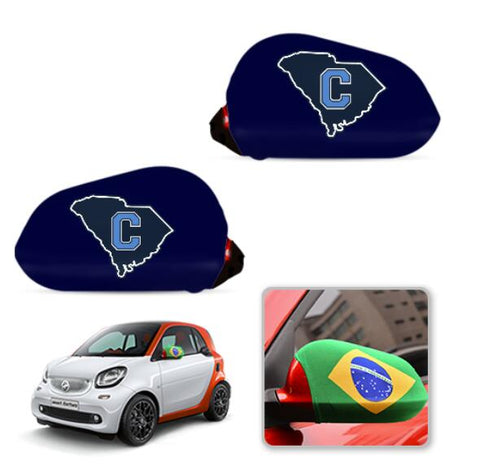 Citadel Bulldogs NCAAB Car rear view mirror cover-View Elastic