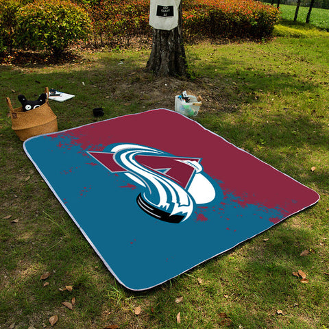 Colorado Avalanche NHL Picnic Blanket Mat Beach Outdoor Waterproof