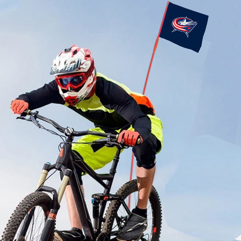 Columbus Blue Jackets NHL Bicycle Bike Rear Wheel Flag